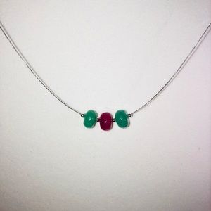 Emerald and Ruby Necklace